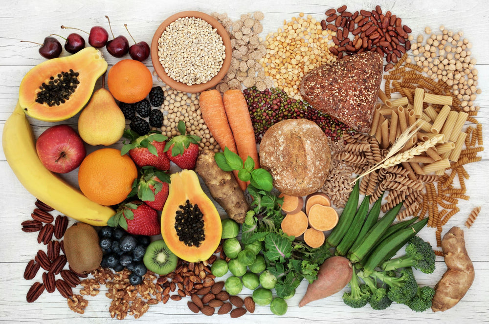  Image of fruits and vegetables that may represent the size of your growing baby during pregnancy 